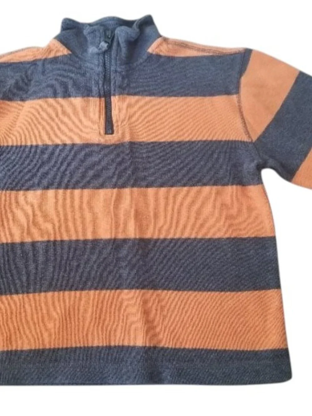 GAP KIDS Orange and Gray Half Zip Long Sleeved Top Boys Size 8